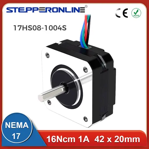 Short NEMA 17 Stepper Motor 16Ncm 1A STEPPERONLINE
