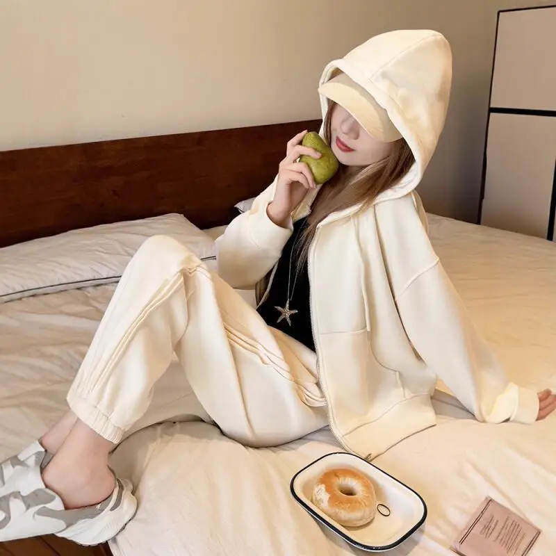 

Абрикосовая женская толстовка с капюшоном, пальто, весна-осень, новая модель, короткие корейские версии, свободные универсальные топы, модные спортивные элегантные топы