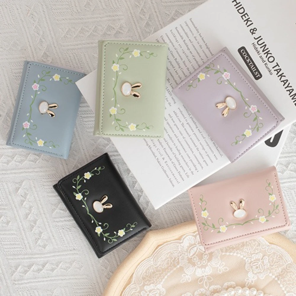 

Portable PU Cartoon Rabbit Purse Bunny Soft Clutch Wallet Causal Storage Card Holder Outdoor