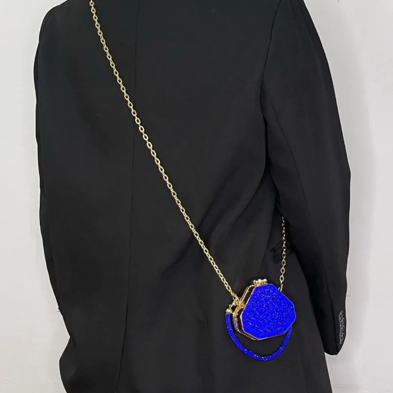 Сверкающие роскошные дизайнерские мини-маленькие сумки на ремне Вечерняя сумка Кошельки и сумки забавной формы Кошелек-клатч Сумка для вечеринок