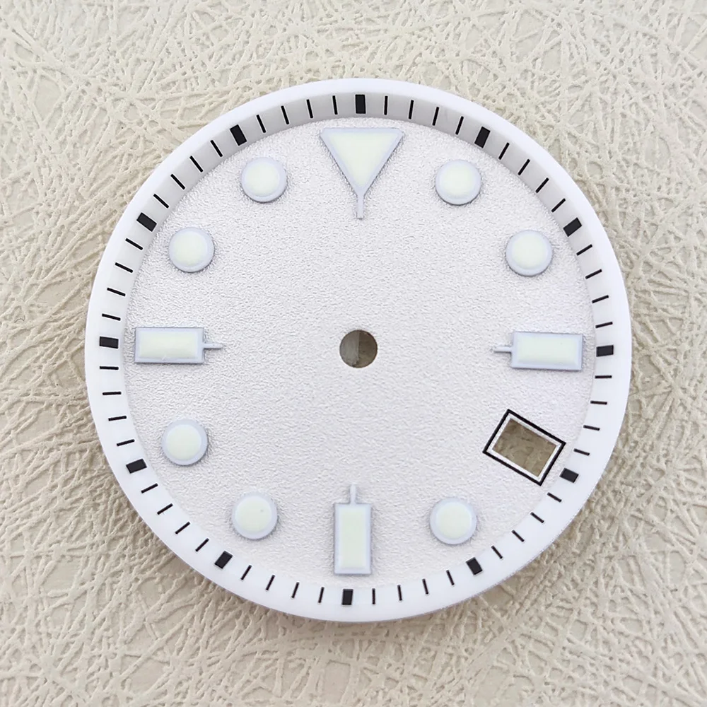 29.5mm Watch Dial NH35 Dial Custom LOGO Laser Printed Logo/Name DIY Luminous Dial NH35 Case Suitable For NH35/NH36 Movements