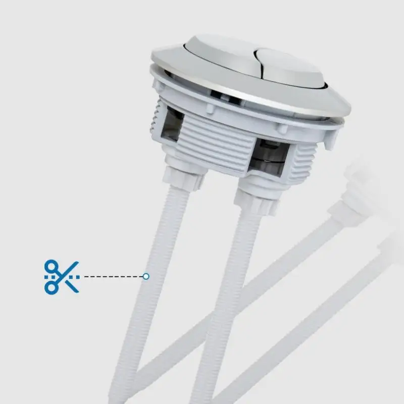 Replacement Toilet Tank Flush Valve 38mm 48mm 58mm Dual Button Design Water Saving Bathroom Accessory