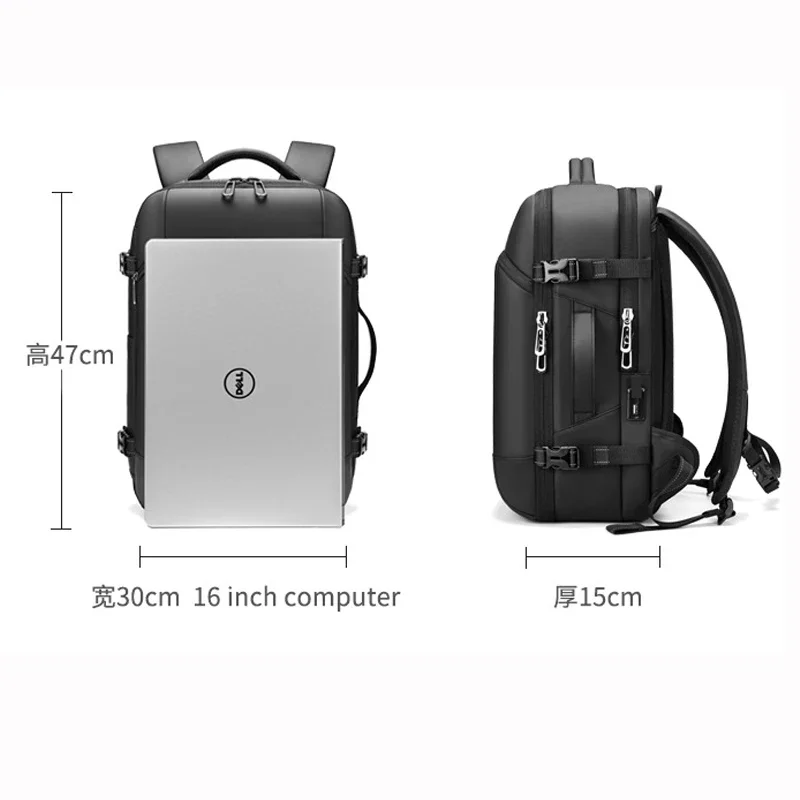 Large Capacity Anti-Theft Travel Vacuum Backpack Expandable Backpack with Vacuum Compression Travel Vacuum Backpack