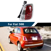 Luz trasera para Fiat 500, freno de parachoques trasero, lámpara de marcha atrás, lámpara de señal de giro, luz anticolisión trasera, accesorios para coche
