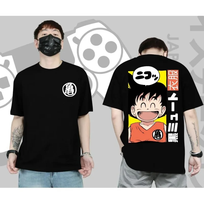 Kaos T-shirt Distro Kaos Motif Goku Ketawa Hitam Kaos Anime Kaos Dragon Ball Kaos  Kekinian Kaos Trendy Kaos Unisex Pria Wanita