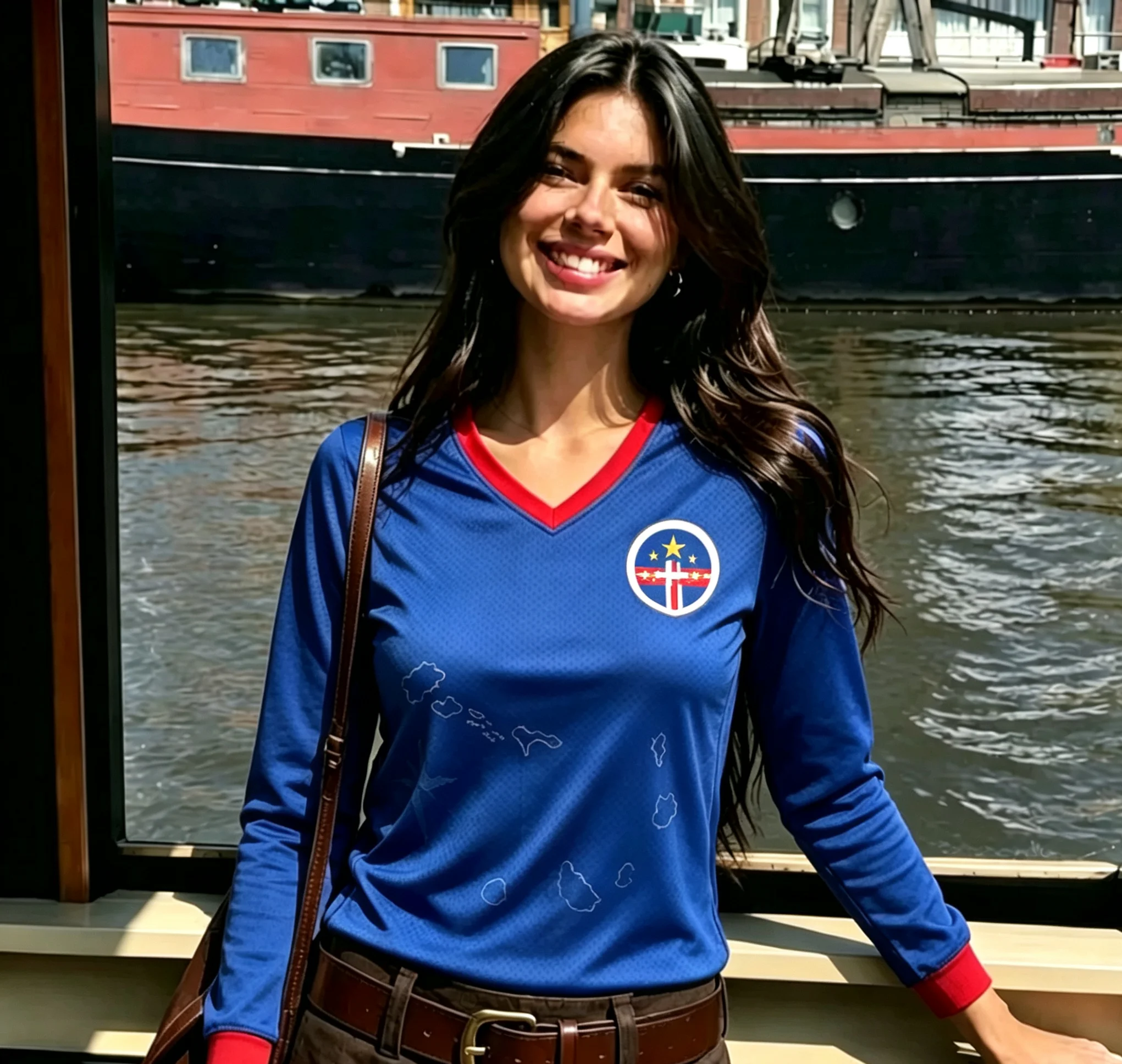Hot Selling Cabo Verde Flag Unisex Long Sleeve Top, 2026 New Lightweight Breathable Daily Casual Shirt