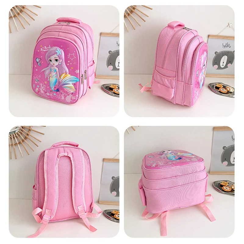 Girl Princess Sweet Mermaid Boy Astronaut Cartoon Schoolbags New Children Cute Fashion Backpacks for Students In Kindergarten