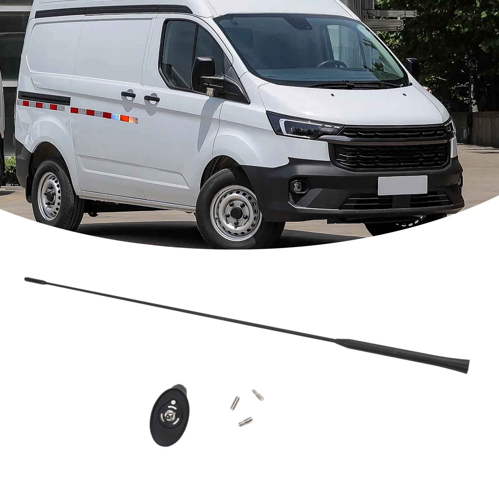 

1 Set Car Antenna Aerial And Base For Ford For Transit Mk8 2014-2022 1738453+1737828 Automotive Exterior Accessories