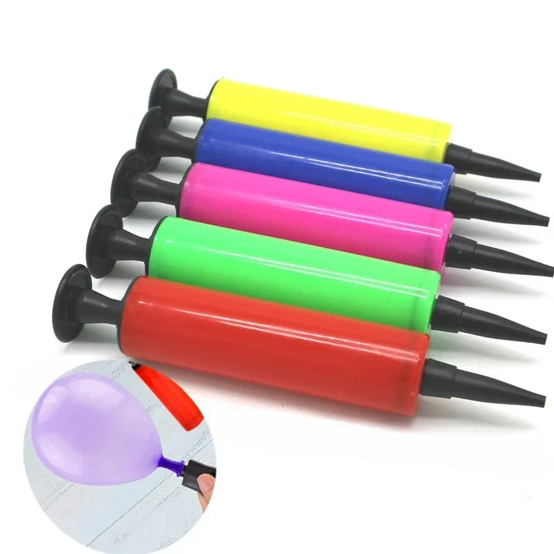 ปั๊มบอลลูน Air Inflator Hand PUSH แบบพกพาที่มีประโยชน์อุปกรณ์บอลลูนสําหรับงานแต่งงานวันเกิด PARTY อุปกรณ์ตกแต่งคุณภาพสูง