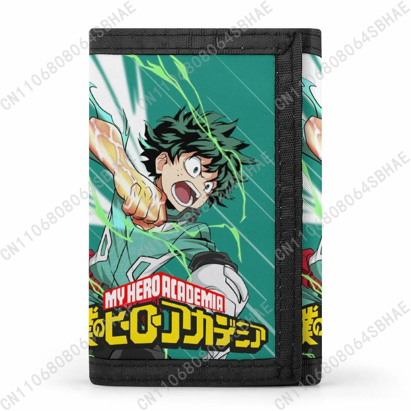 

My Hero Academia Izuku Midoriya Trendy Tri Fold Wallet Teenage Girls Boys Slim 3 Fold Card Personalized Pattern Purse for School