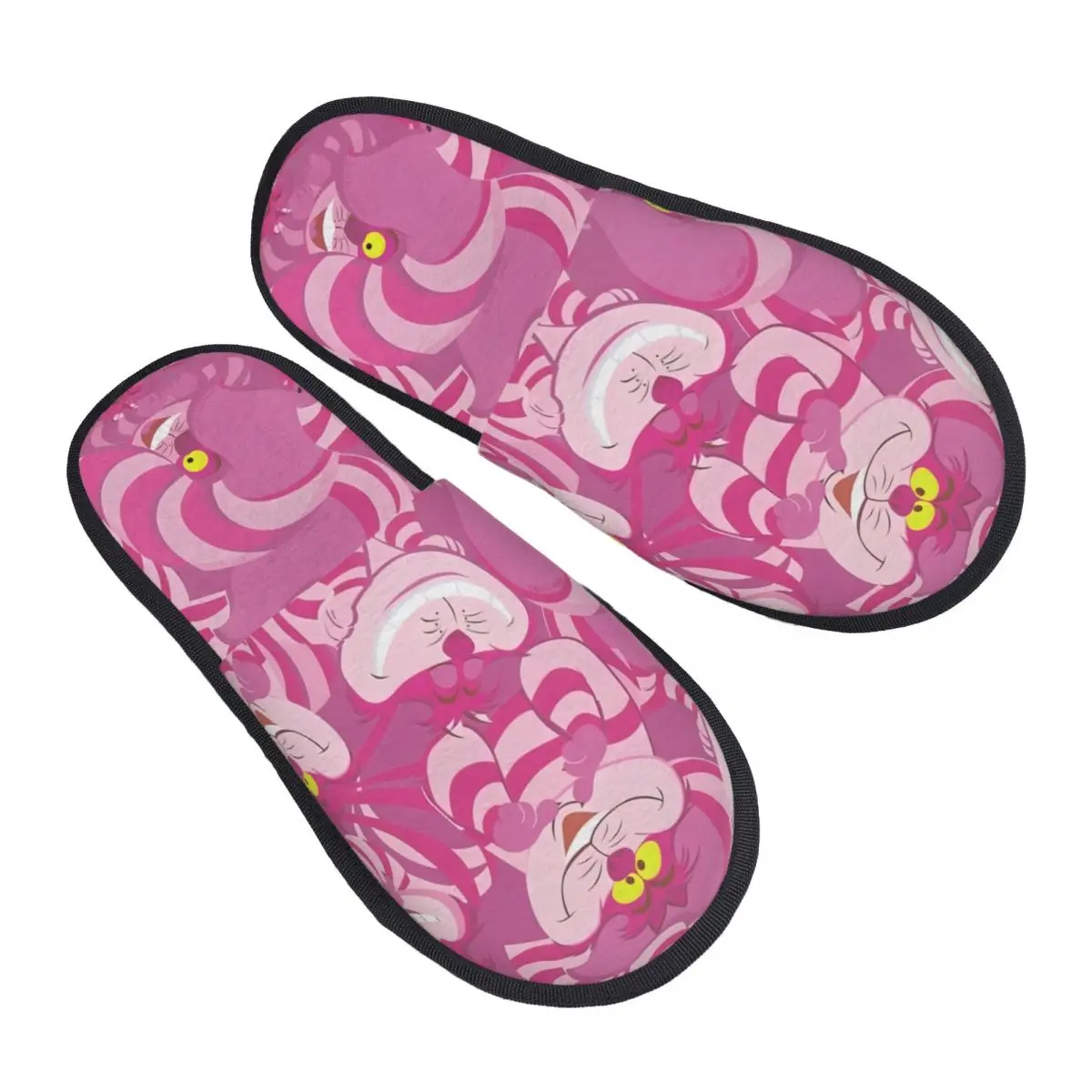 

Изготовленные на заказ тапочки для гостей Чеширского кота для ванной комнаты, женские домашние тапочки с улыбающимся котом