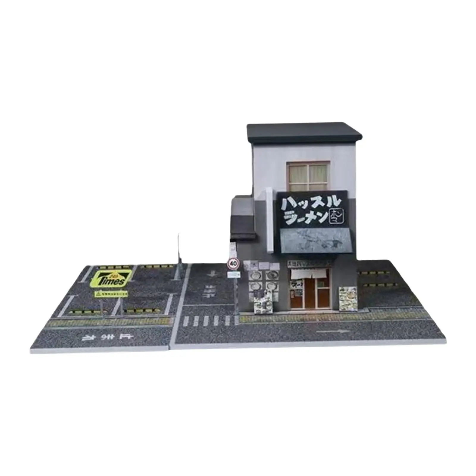 

1:64 Scale Ramen Shop Diorama Model Desktop Ornament S Gauge Townscape Decor