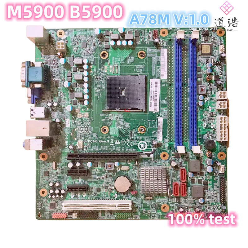 

D3F3-LM2 для Lenovo Qitian M5900 B5900 материнская плата A78M V: 1,0 15-KC2-011001 DDR3 Материнская плата 100% протестирована полностью работает