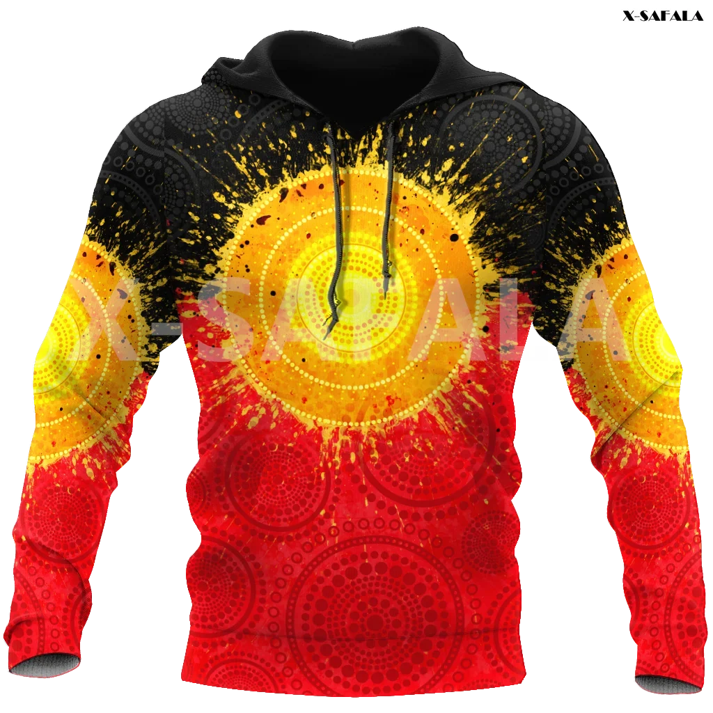 

Aboriginal_Flag_Indigenous_Sun_Painting_Art 3D Printed Hoodie Man Women Harajuku Outwear Zipper Pullover Sweatshirt Casual