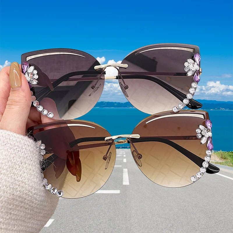 ファッション特大サングラス女性 UV400 サングラスヴィンテージスクエア眼鏡ブランドデザイナー Oculos