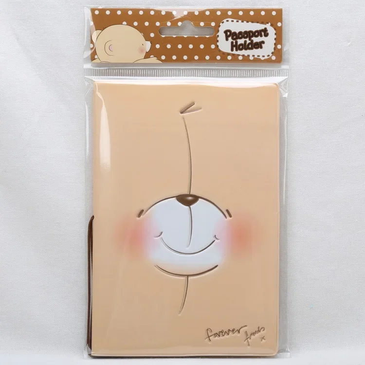 3D Cartoon Owl Passport Holder ID Card Holder  PU Leather Business Card Bag Passport Cover 14*9.6CM