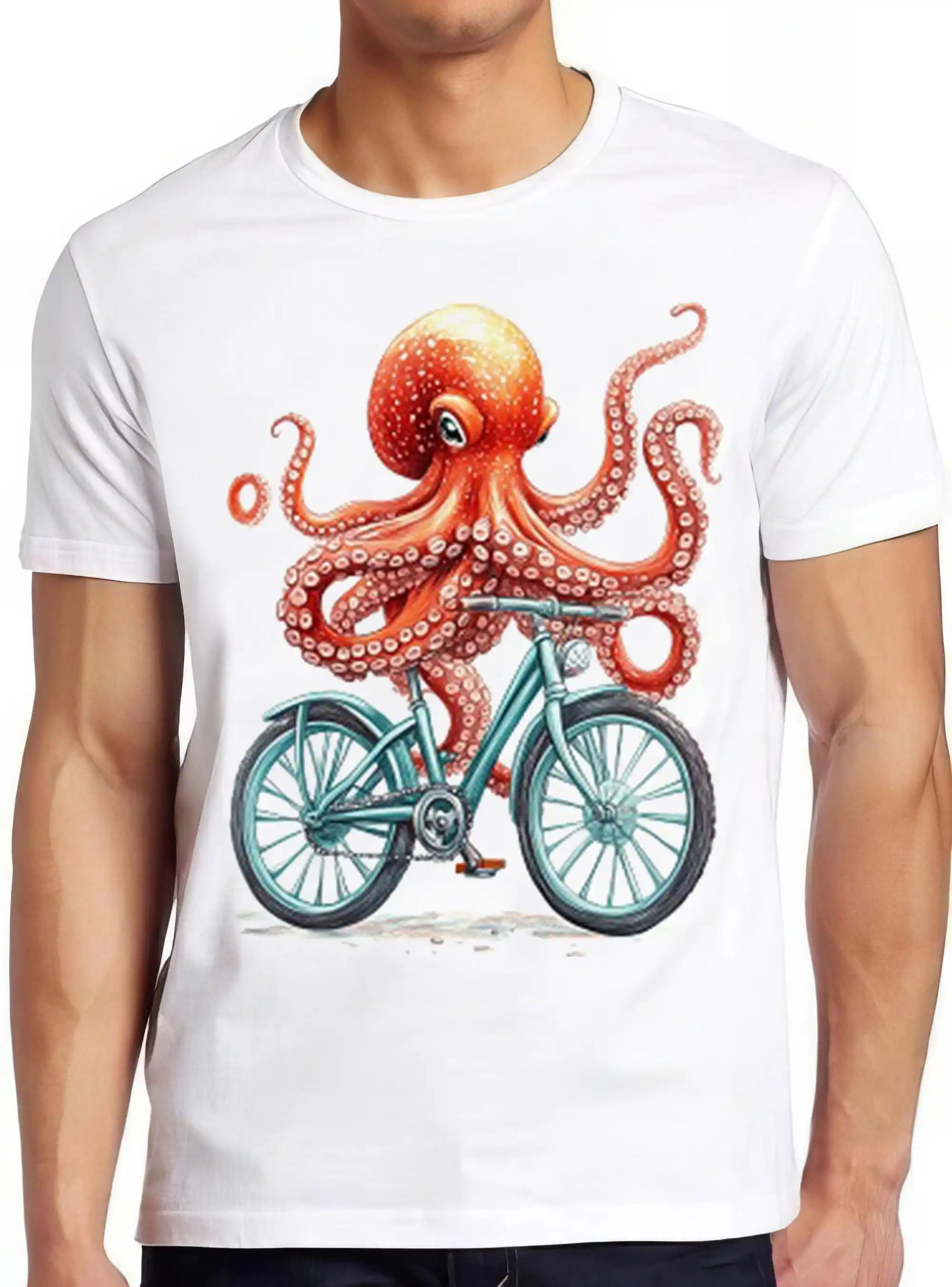 Oktopus Auf Fahrrad…