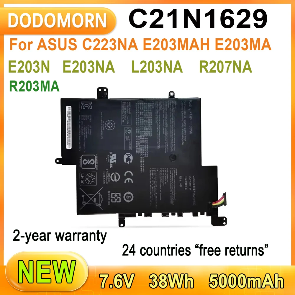 

Новинка C21N1629 Аккумулятор для ноутбука ASUS C223NA E203MAH E203MA E203N E203NA L203NA R207NA R203MA 38Wh Гарантия 2 года Высокое качество