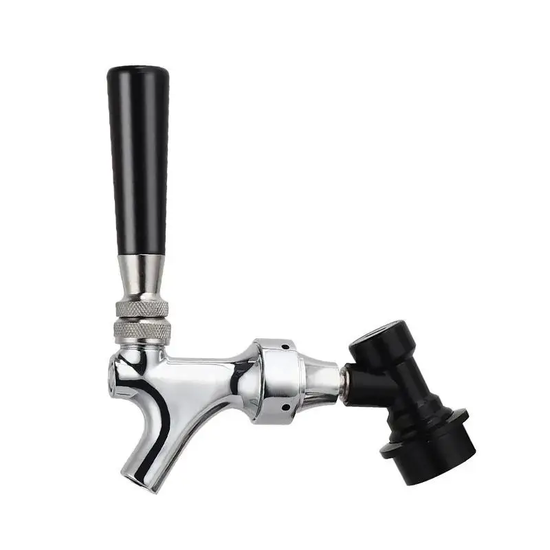 【CC】Beer Tap Faucet & Adjustable Faucet With Chrome Plating Beer Homebrewing Tap With Ball Lock