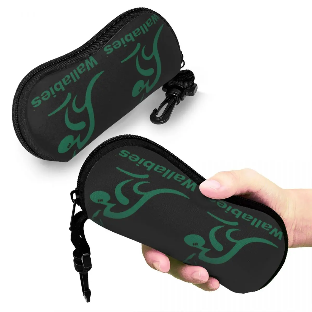 Australia Rugby Wallabies Yellow Wallaby Shell Glasses Case Protector Sunglasses Box Women Men Soft Eyeglasses Bag Pouch