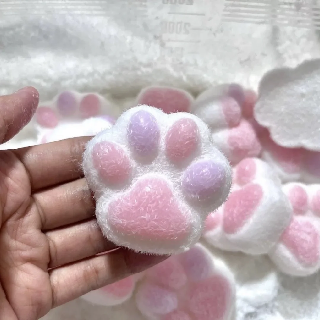 Mochi Taba Squishy NEW Fidget Toy Mini Kawaii Plush Cat Paw Silicone Small Cat Paw Cute Pink Cat Foot