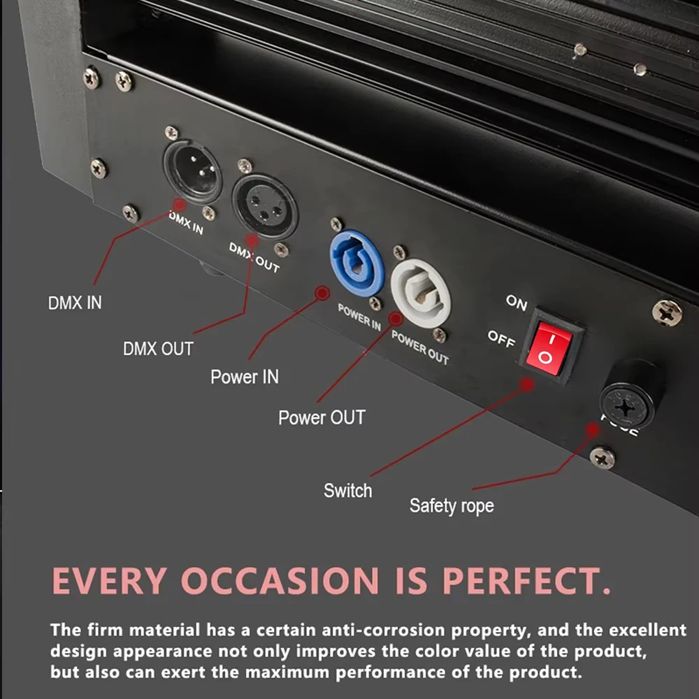 1/2PCS 8x12W RGBW Multicolor LED Bar Beam Moving Head Light DJ Controller แสงเวทีสําหรับ DJ Disco Party คริสต์มาสไฟ