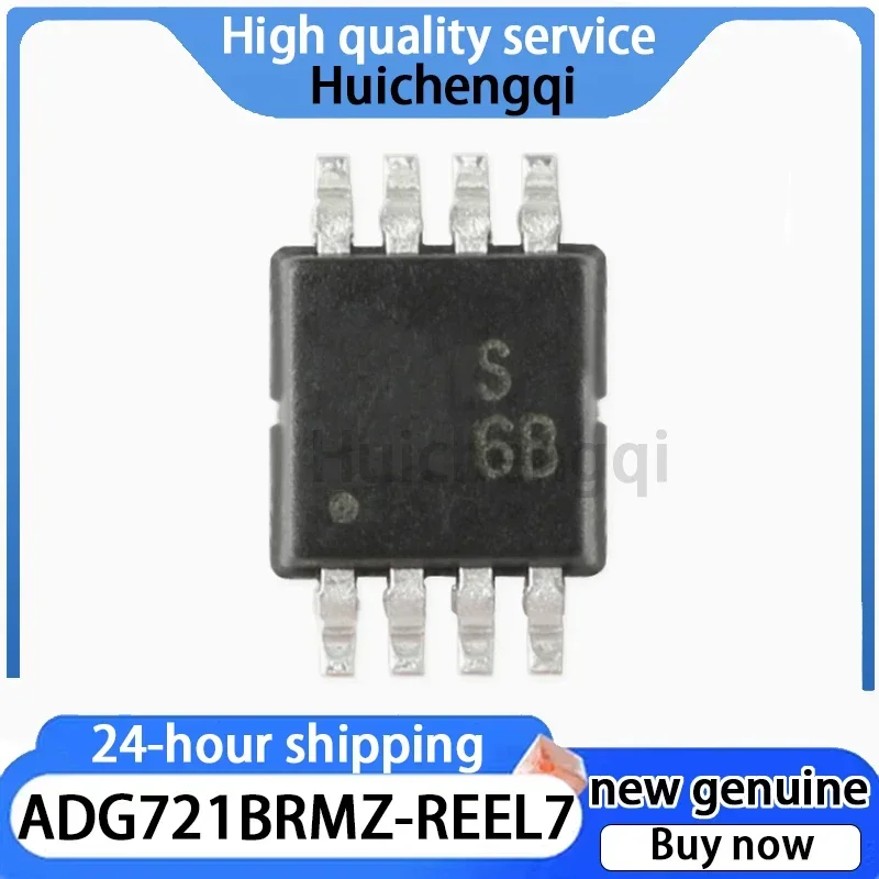 1PCS ADG721BRMZ-REEL7 Package MSOP-8 Dual Channel Single Pole Single Throw Switch