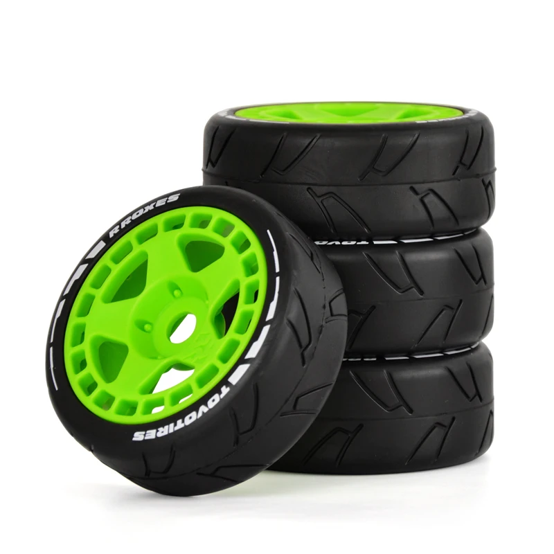 

Arrma Traxxas Tires 1/8 Short Car Tire Set with 17mm Hexagonal Hub Suitable for Hsp Redcat Losi Kyosho Rc Remote Control Car Tire Upgrade Accessories