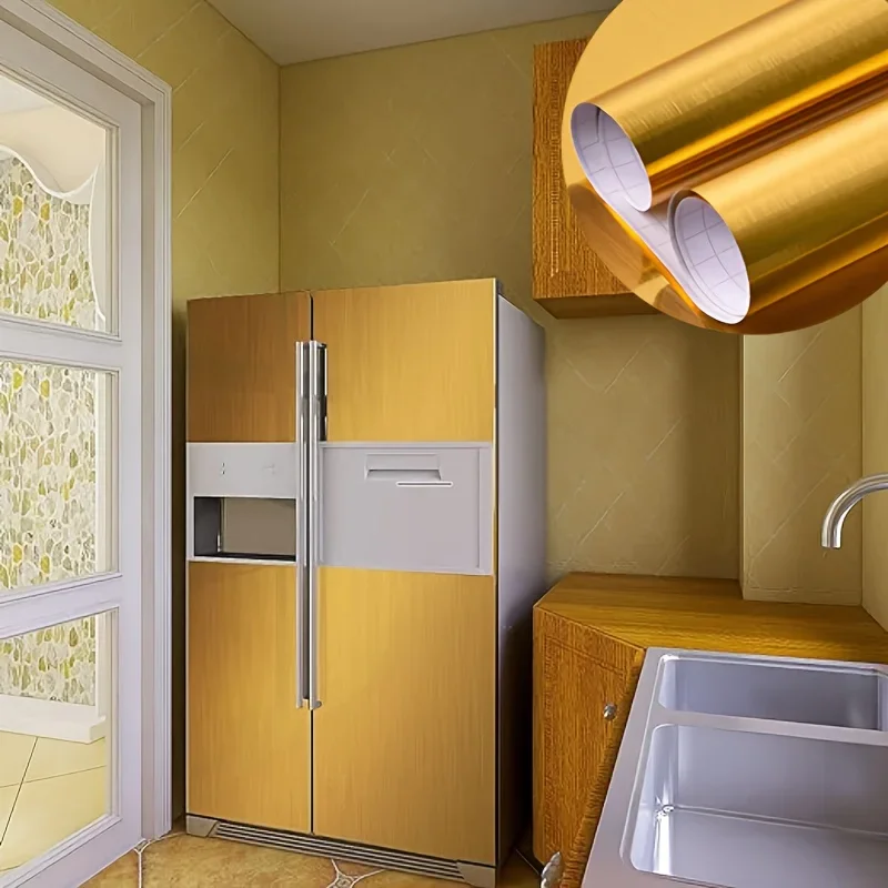 Waterproof Vinyl Film Is Suitable for Refrigerator Dryer Oven Furniture and Bathroom Decoration Kitchen Self Adhesive Wallpaper