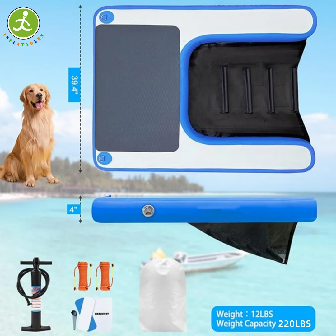 Winter Clearance Sale! Summer Inflatable Pet Ramp, Dog Water Ramp, Boat Float, Dock, Pool Large Dog Climb Out of Water