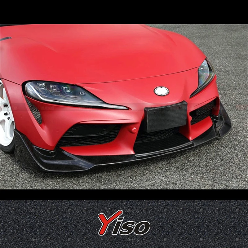 FOR TOYOTA SUPRA A90 Modified Carbon fiber C-WEST Front Lip Aerodynamic kit Front Spoiler