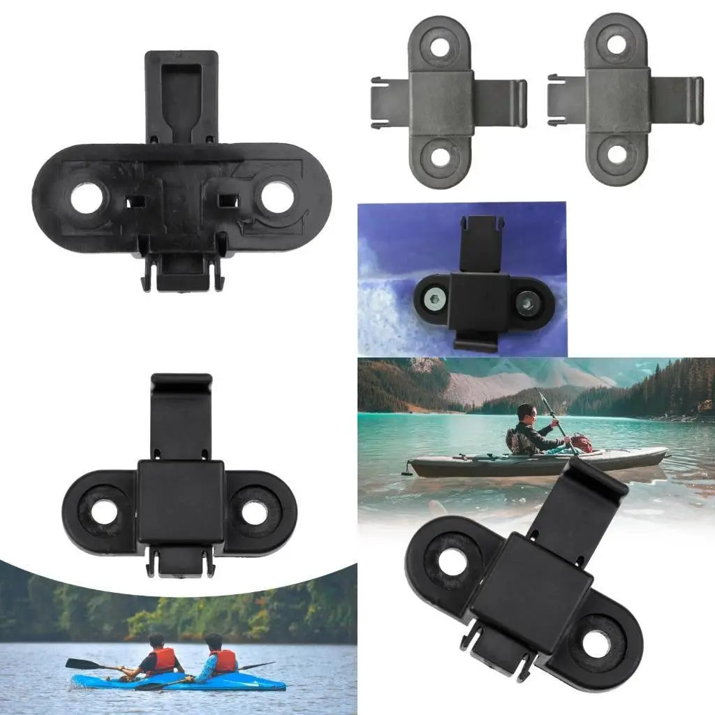 

Y1UC Kayak Quick Release Slide Lock Plastic Black Canoes Boats Deck Fitting Hardware for Canoes Fishing Boats Accessories