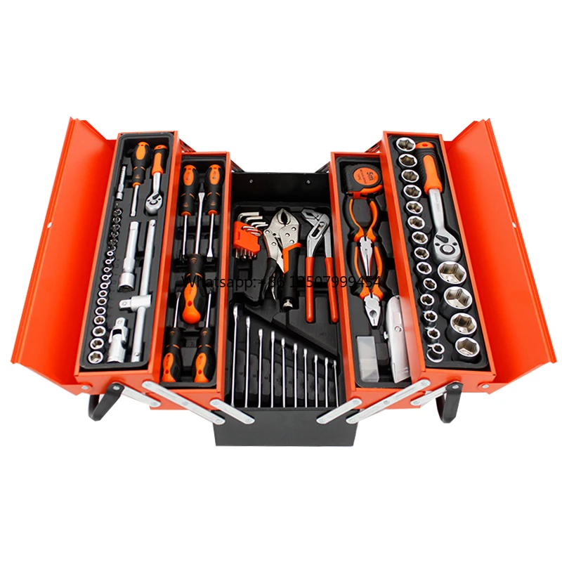 

New Arrival 85pcs Portable Folding Toolbox Set Auto Repair Household Car Maintain Tool Set