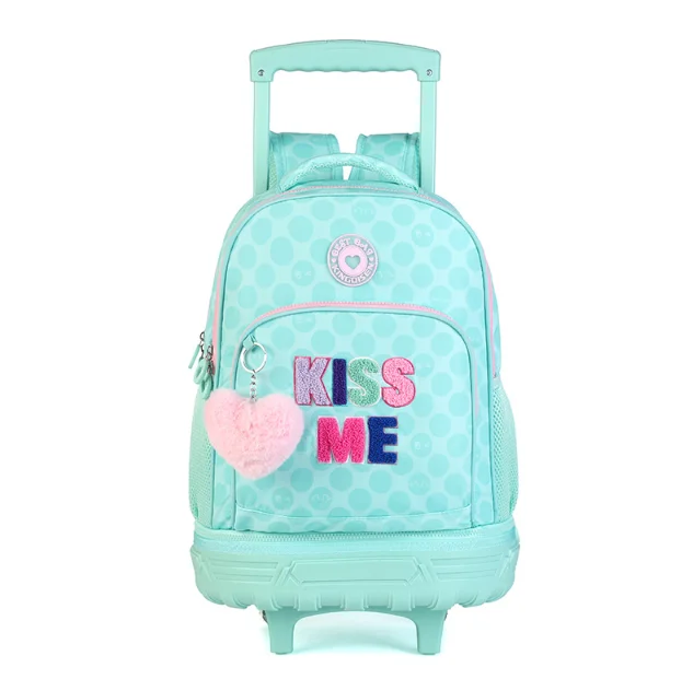 حقيبة سفر للأطفال بعجلات مدرسية حقيبة ظهر بعجلات للفتيات حقيبة ظهر مدرسية بعجلات للسفر للفتيات #3