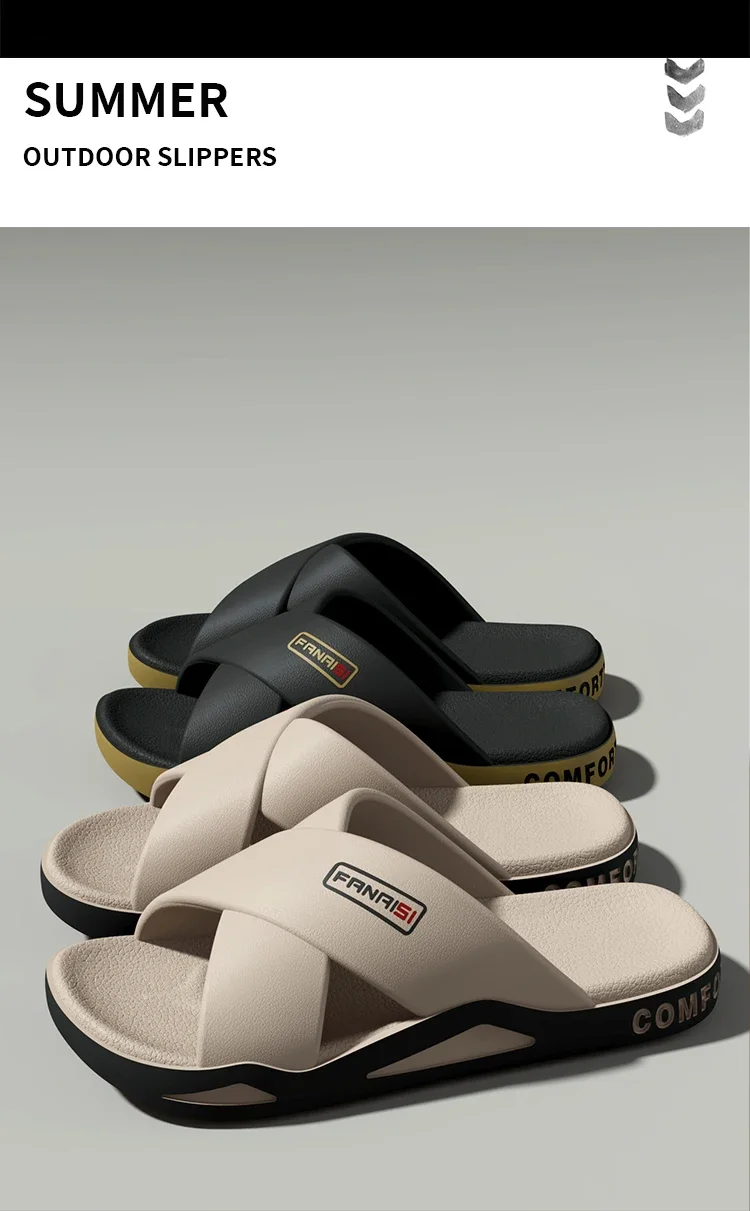 SHAJI Herren Kreuzriemen-Sandalen mit Offener Zehenpartie, Rutschfeste Bade- und Duschpantoffeln für Strand, Schwimmen & Outdoor-Spaziergänge, Modische Fußbekleidung – Detail 11