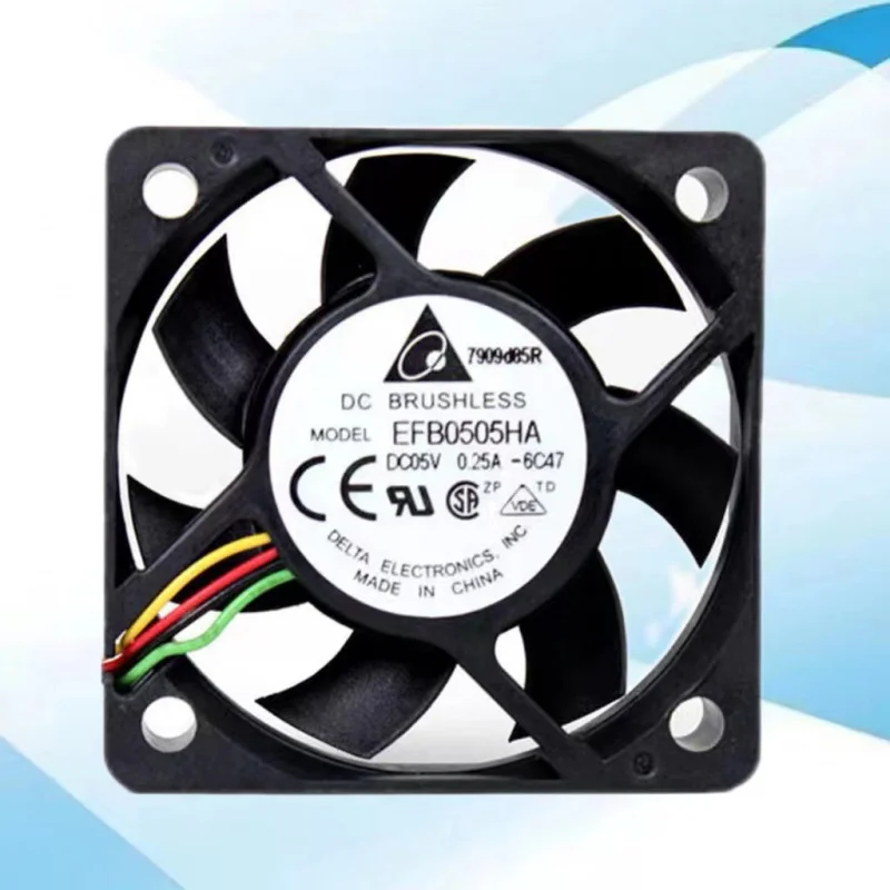 

Efb0505ha 5010 5V 0.25a Max Airflow Rate Dual Cooling Fan