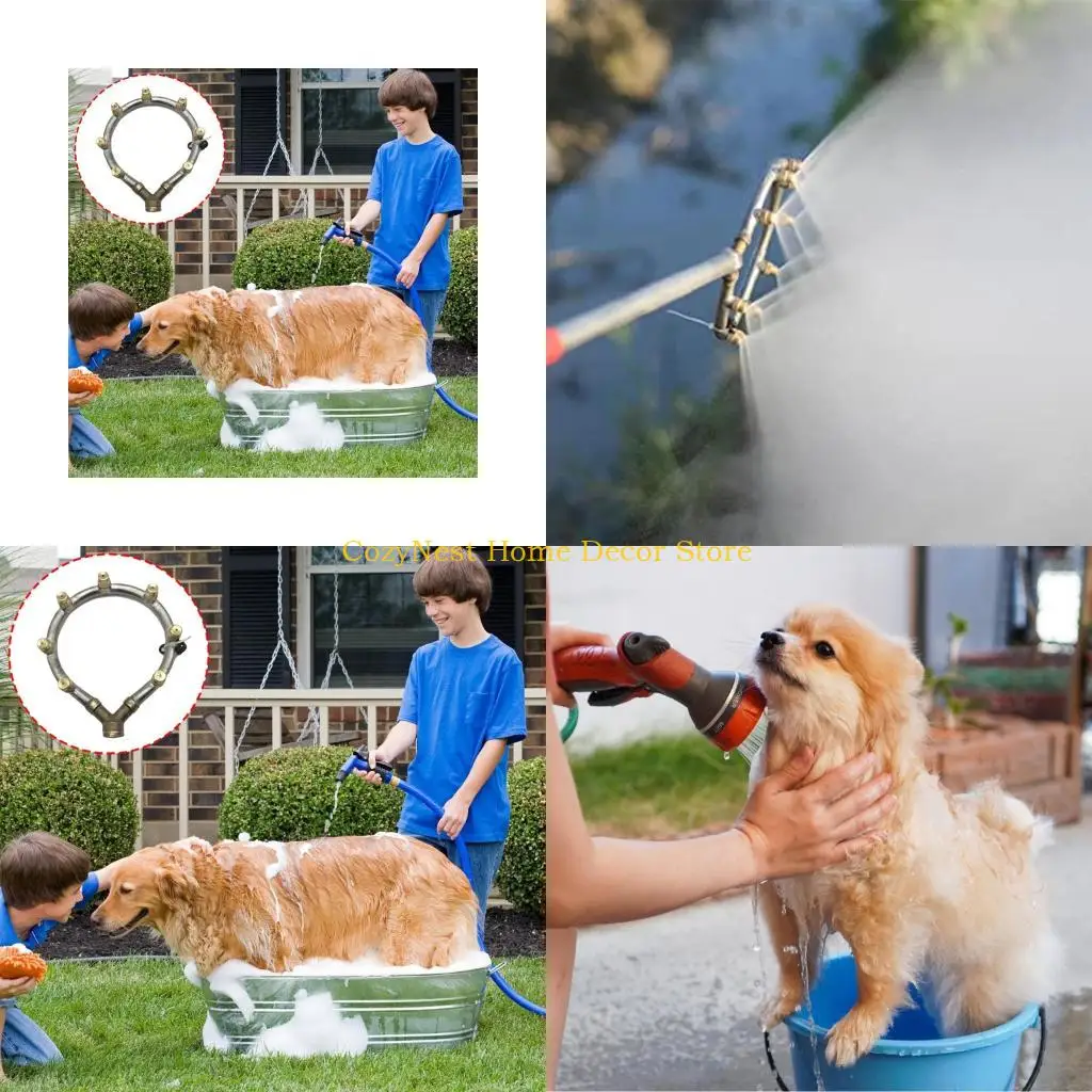 

92MF 360 Degree Adjustable Outdoor Watering Tool Stainless Multiple Sprayer Rotating Nozzle For Lawn Garden Agricultural Use