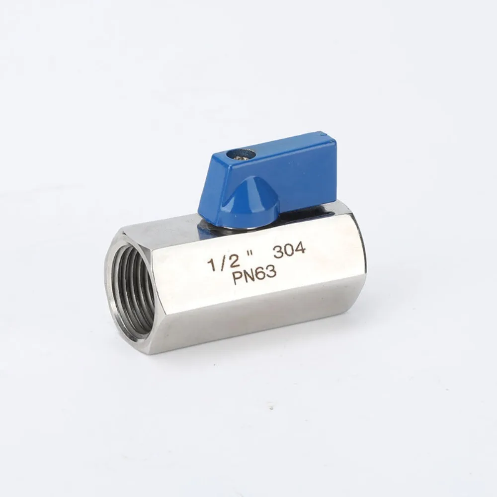Stainless Steel 304 Ball Valve Mini Small Size 1/4