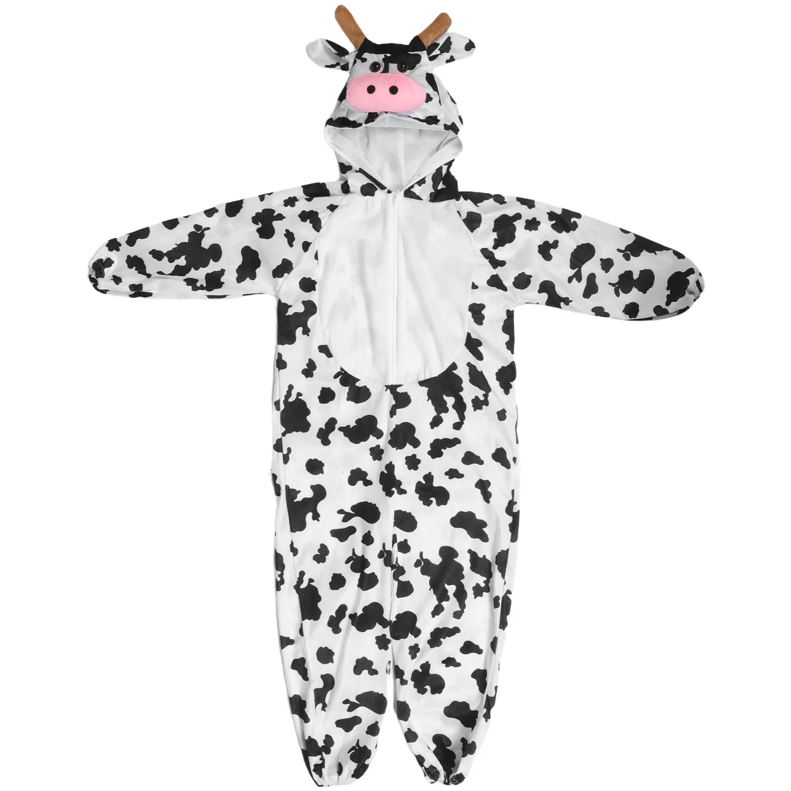 Kids Cow Cosplay Costume Animal Onesie Soft Comfortable Material Stage Performance Halloween Party Carnival Fancy Dress