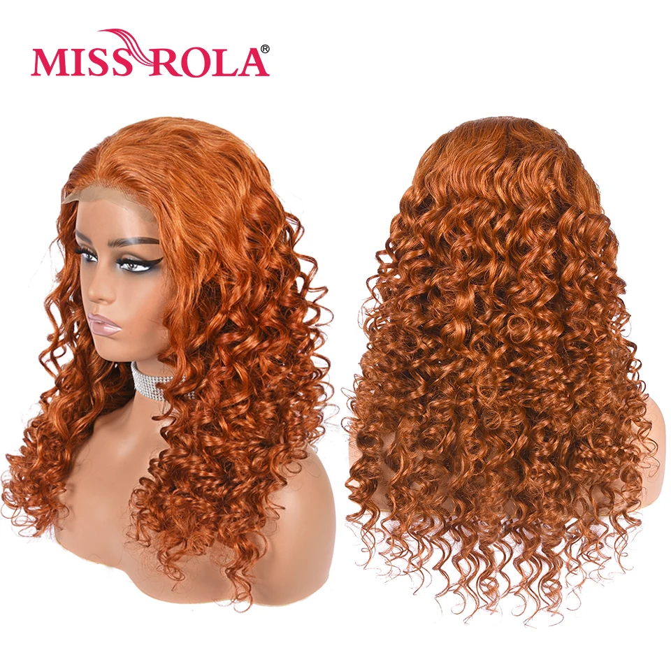 Miss Rola Peruvian Human Hair Wigs 180% Density 4x4 Lace Closure Wig13x1 Loose Wave Hair Wig Remy Pre Plucked With Baby Hair