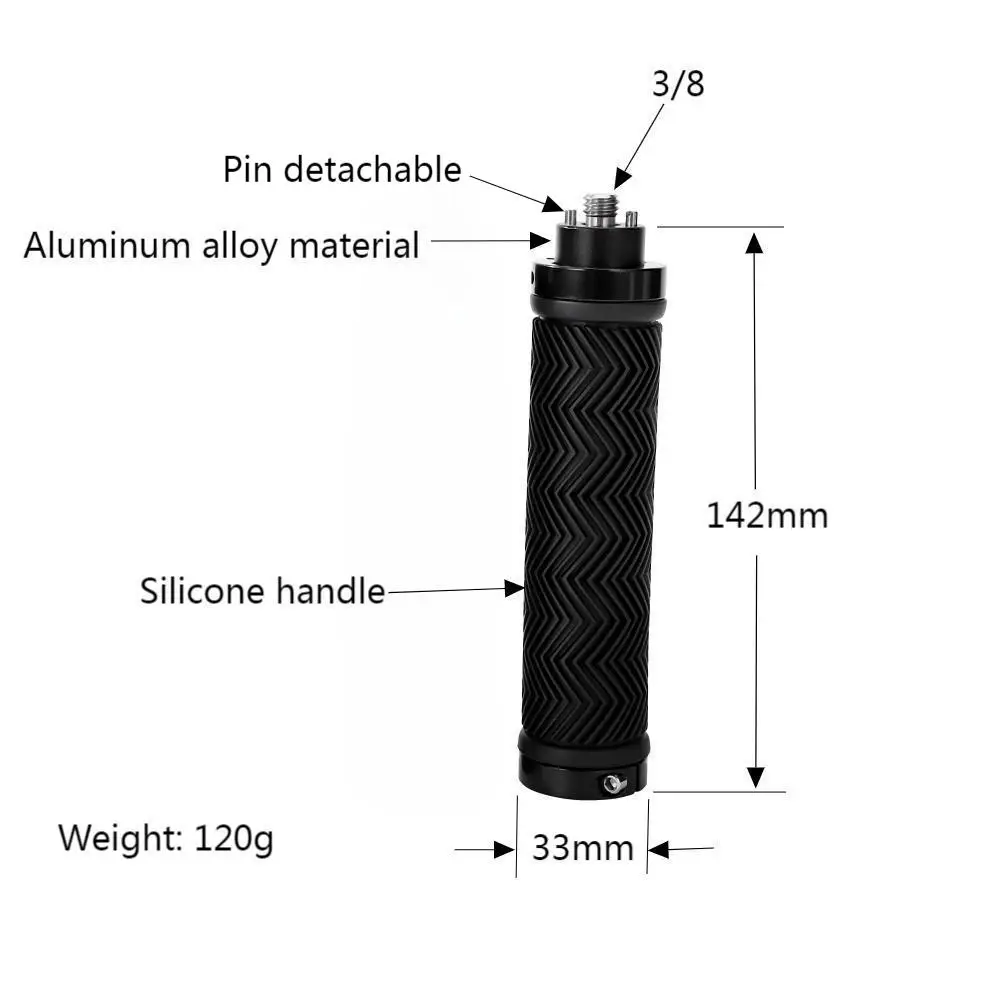 Uniwersalny uchwyt górny KUANJIE TH142 do mocowania Arri z gwintem 1/4" lub 3/8" — zdjęcie produktu 3
