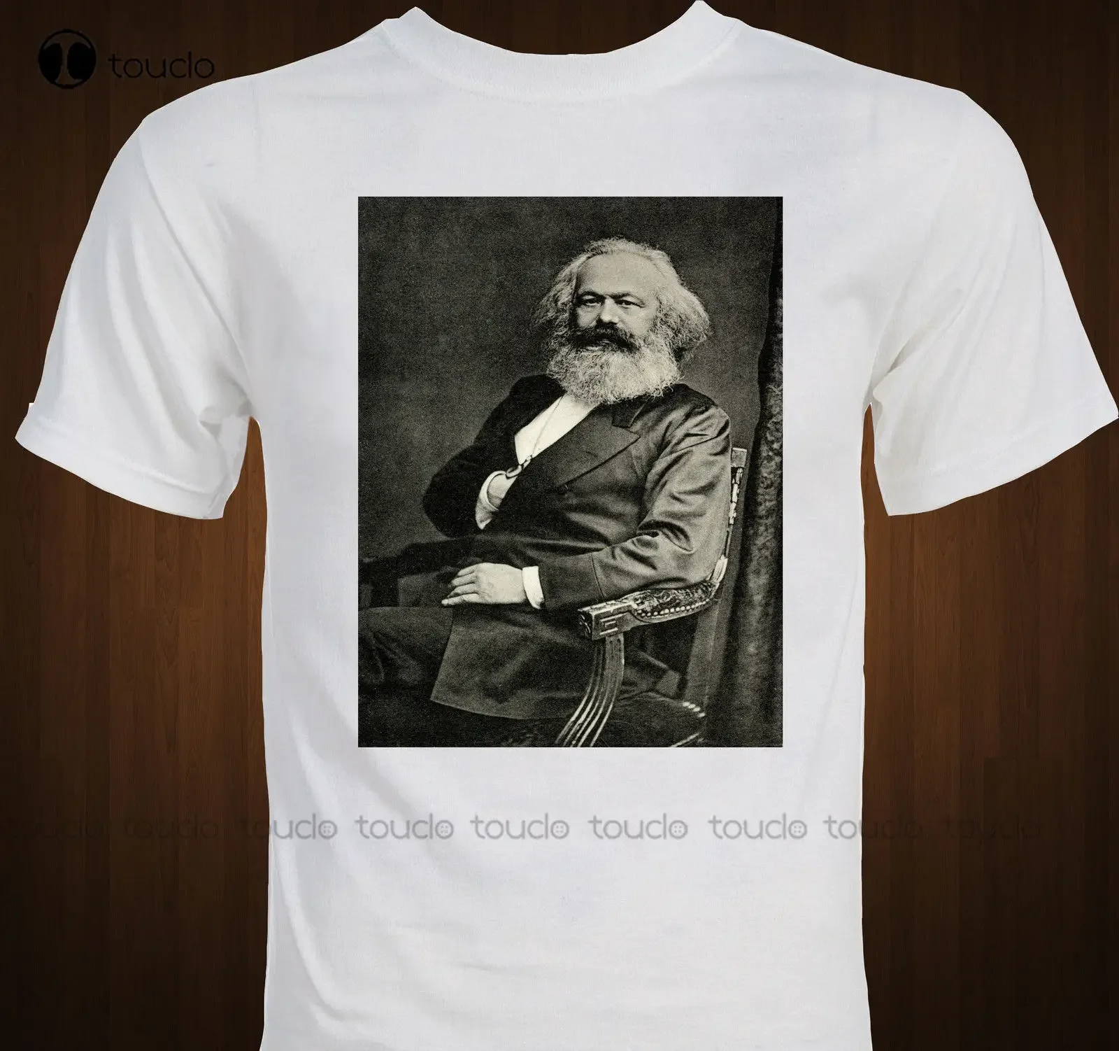 الصيف نمط أزياء الرجال تي شيرت س الرقبة الصلبة قصيرة الأكمام تي شيرت كارل ماركس الشيوعية الاقتصادية الماركسية قميص الرسومات