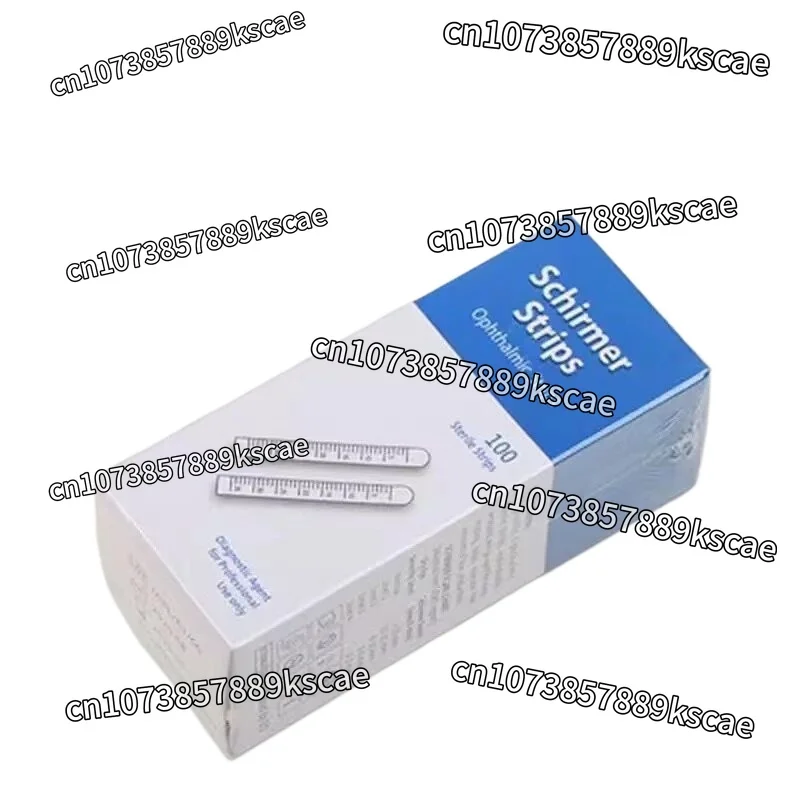 Office supply a box of 100 fluorescein sodium detector, tear test paper (fluorescent strip filter strip) tear agent
