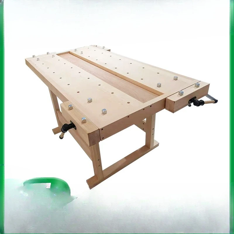 

Multifunctional workbench Solid wood table, workbench