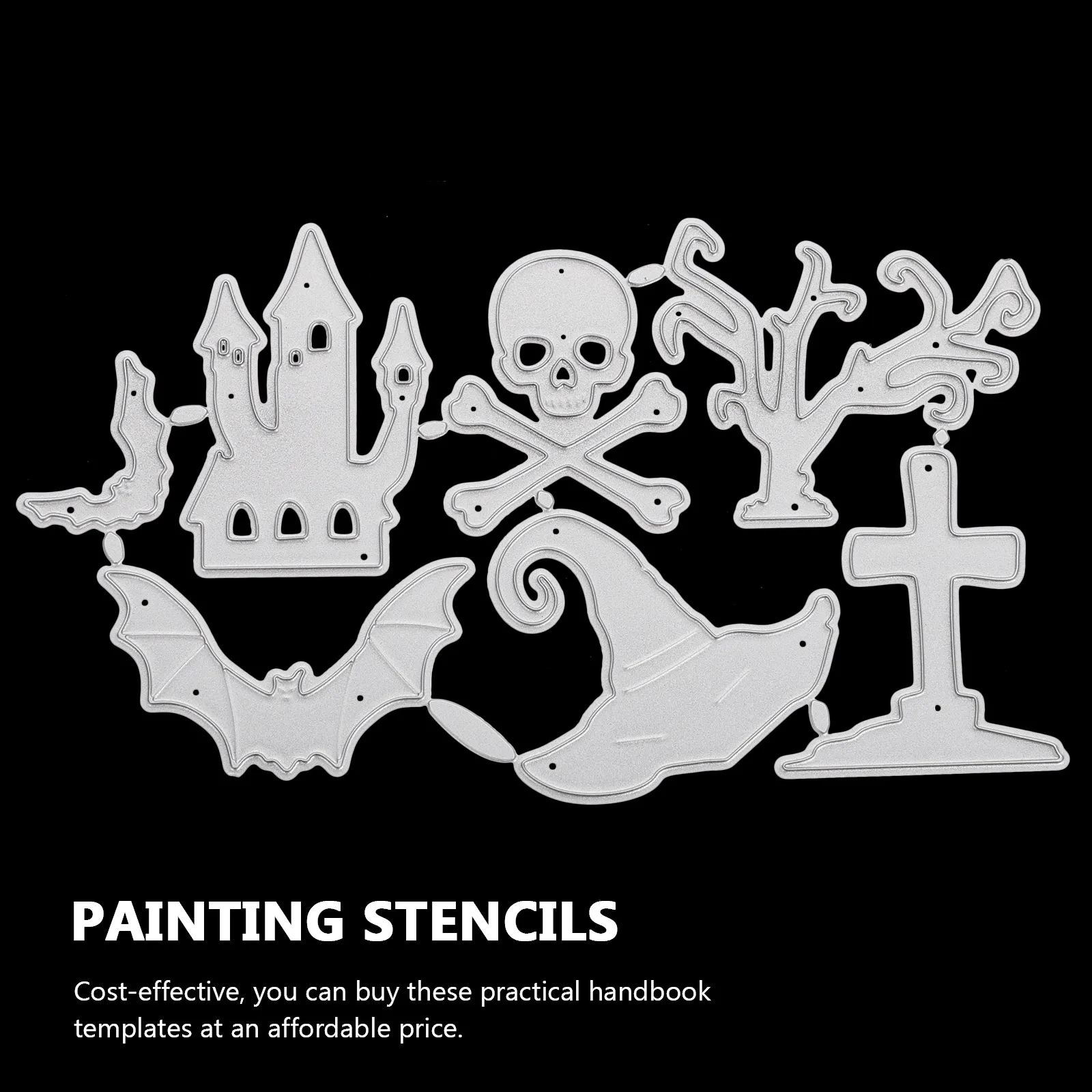 

Halloween Cutting Stencil Carbon Steel DIY Craft Embossing Knife Die Spider Stencils Scrapbooking Decorations Festival Gift