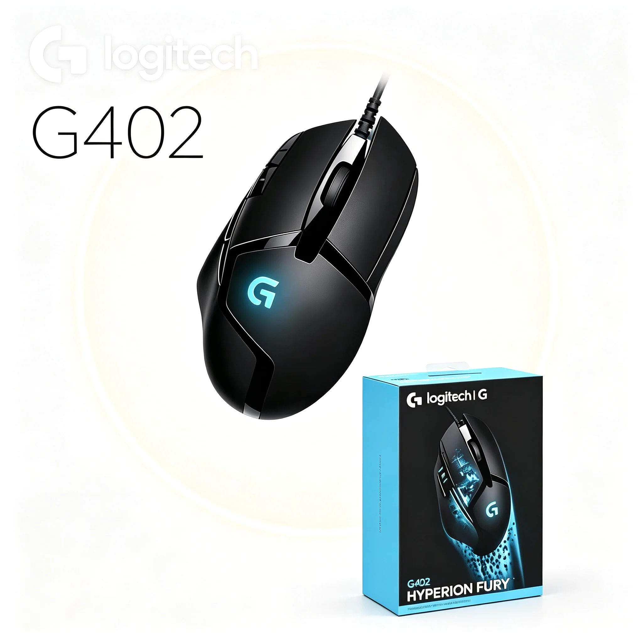 Original Logitech G402 Gaming Mouse Hyperion Fury Wired Responsive Click Mice For CS GO FPS Game