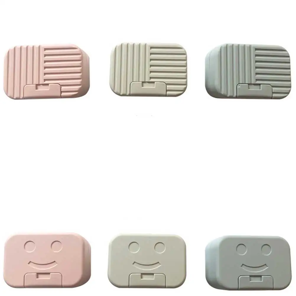 

3pcs Portable Soap Box Practical Dish Sealed Case Waterproof Travel Container PP Material Long Service Life