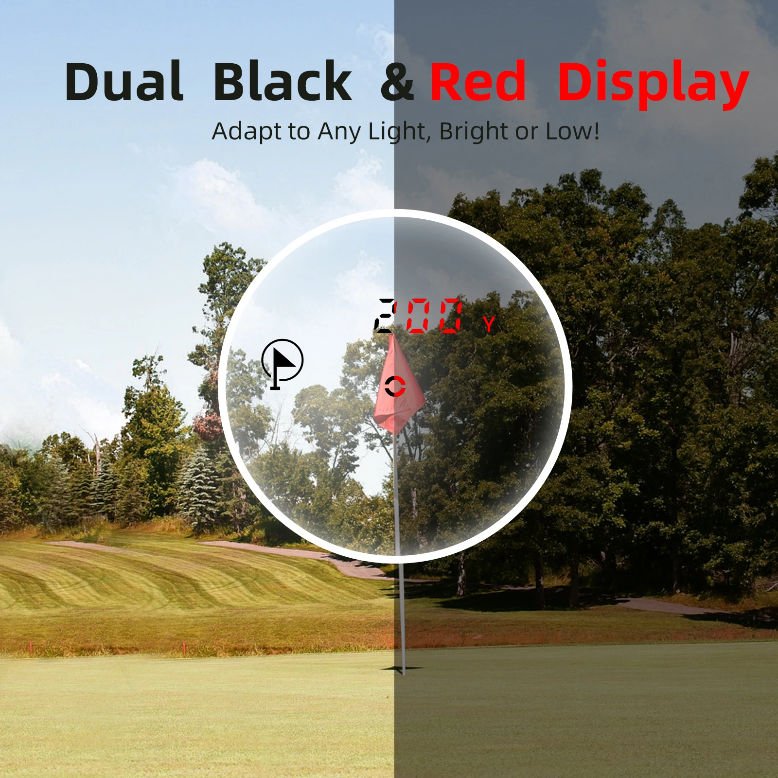 Hurtownia dalmierzy laserowych Mileseey PFS2 Premium Slope Adjusted 90% LCD Display Laser Golf Range Finder