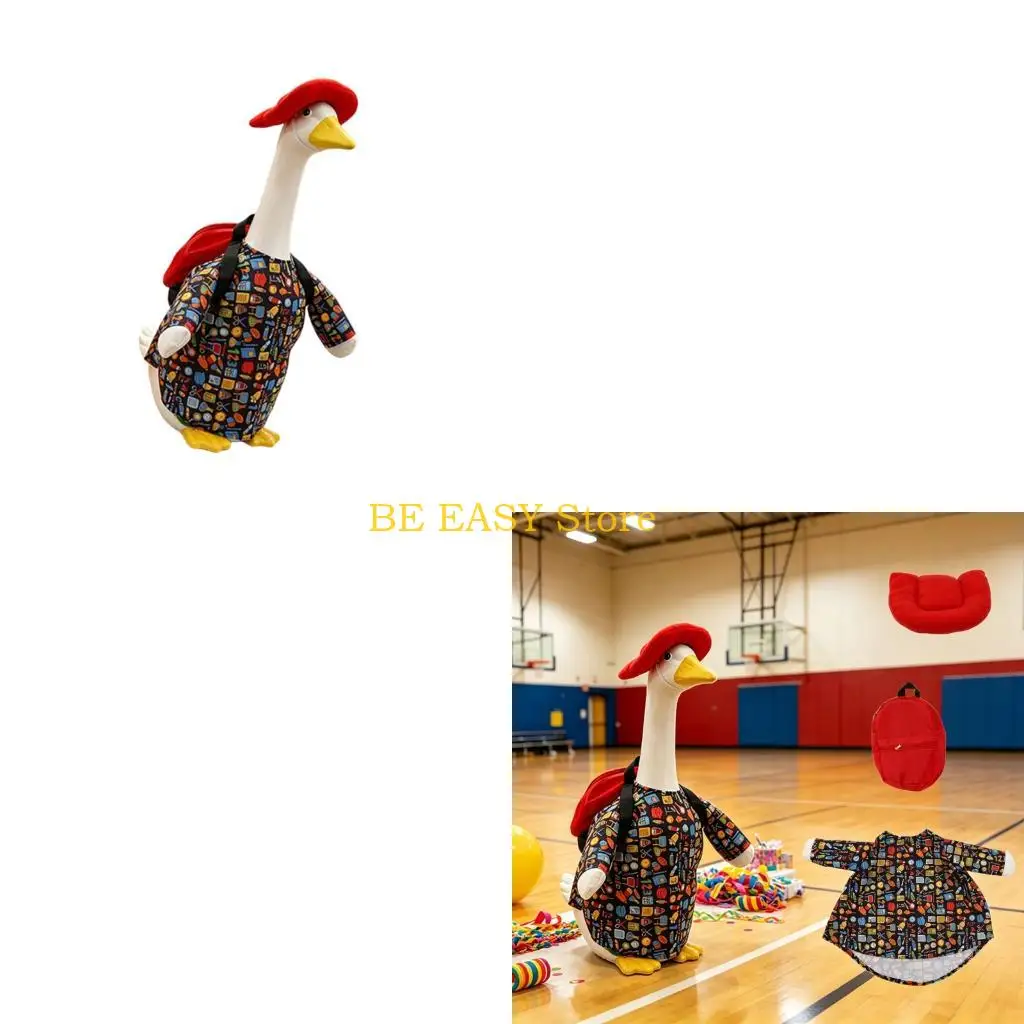E28F Attractive Geese Dress Up Collection With Back To School Cap And Gown Porch Geese