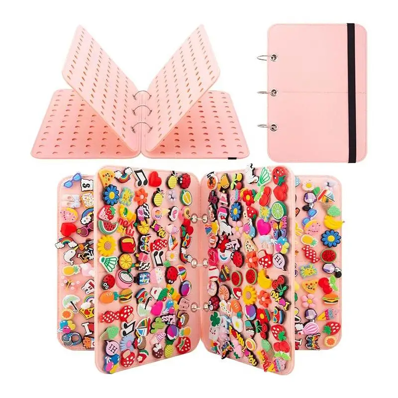 DIY Felt Pin Brooch Display Storage Book Large-Capacity Badge Charms Organizer Metal Chest Souvenir Jewelry Earring Collection